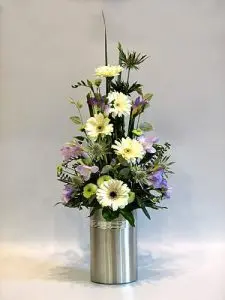 vertical flower arrangement 
