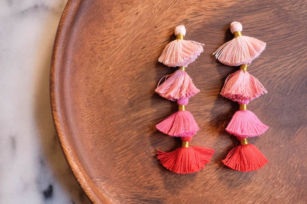 diy tassel earrings